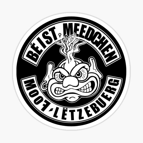 Béist Meedchen MooF Lëtzebuerg Sticker