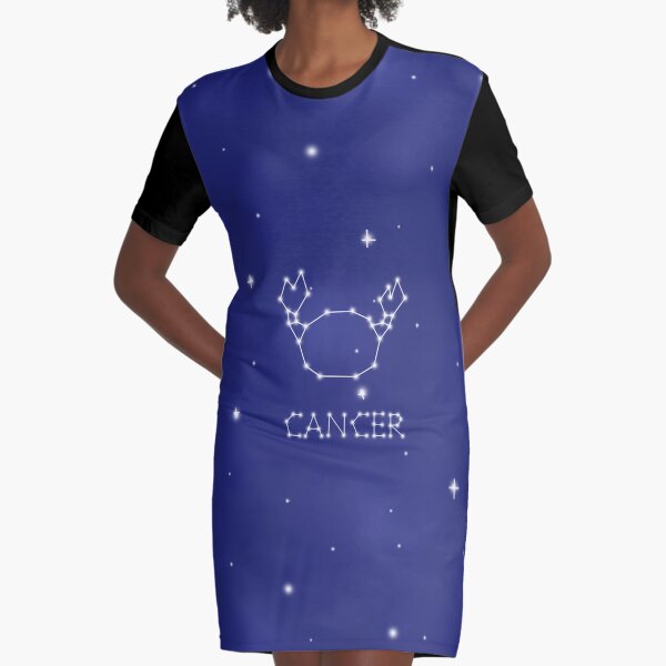 CANCER ZODIAC SIGN Graphic T-Shirt Dress