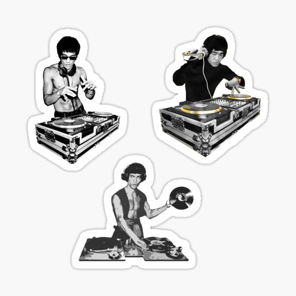 Coffret cadeau Bruce Lee DJ Sticker