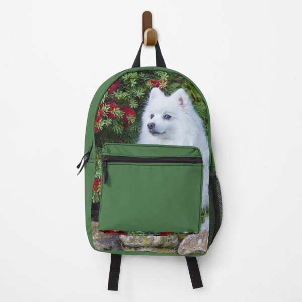 Item preview, Japanese Spitz Holiday Portrait designed and sold by KarenWoodArt.