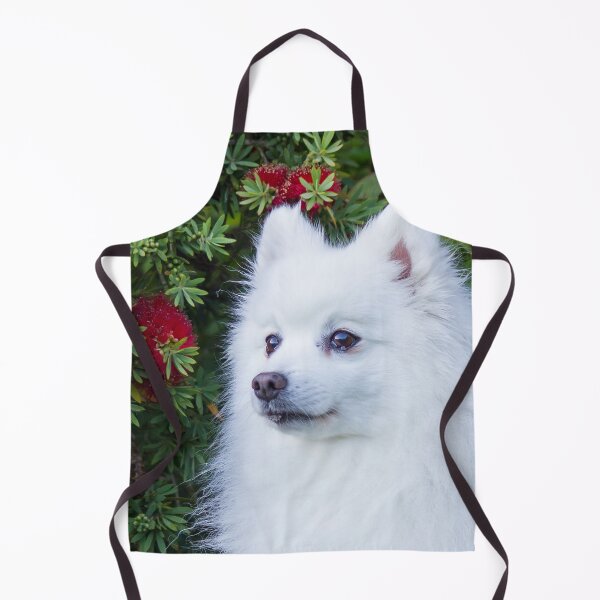 Item preview, Japanese Spitz Holiday Portrait designed and sold by KarenWoodArt.