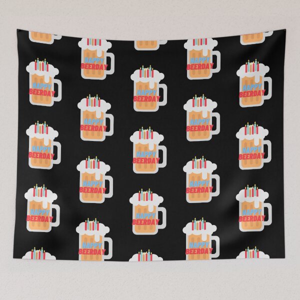 Item preview, Happy Beerday Birthday Beer by Boo-da-chay designed and sold by Boo-da-chay.