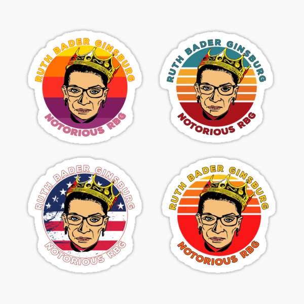 Item preview, Vintage Notorious RBG Sticker Pack designed and sold by Coder-T.