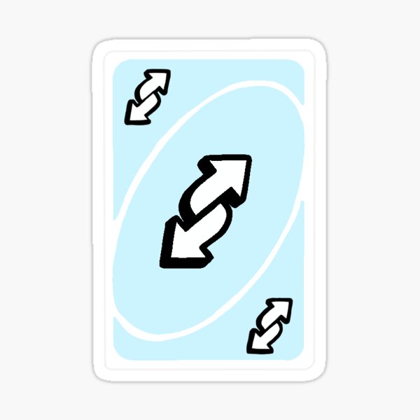 uno reverse card Sticker for Sale by eatashes