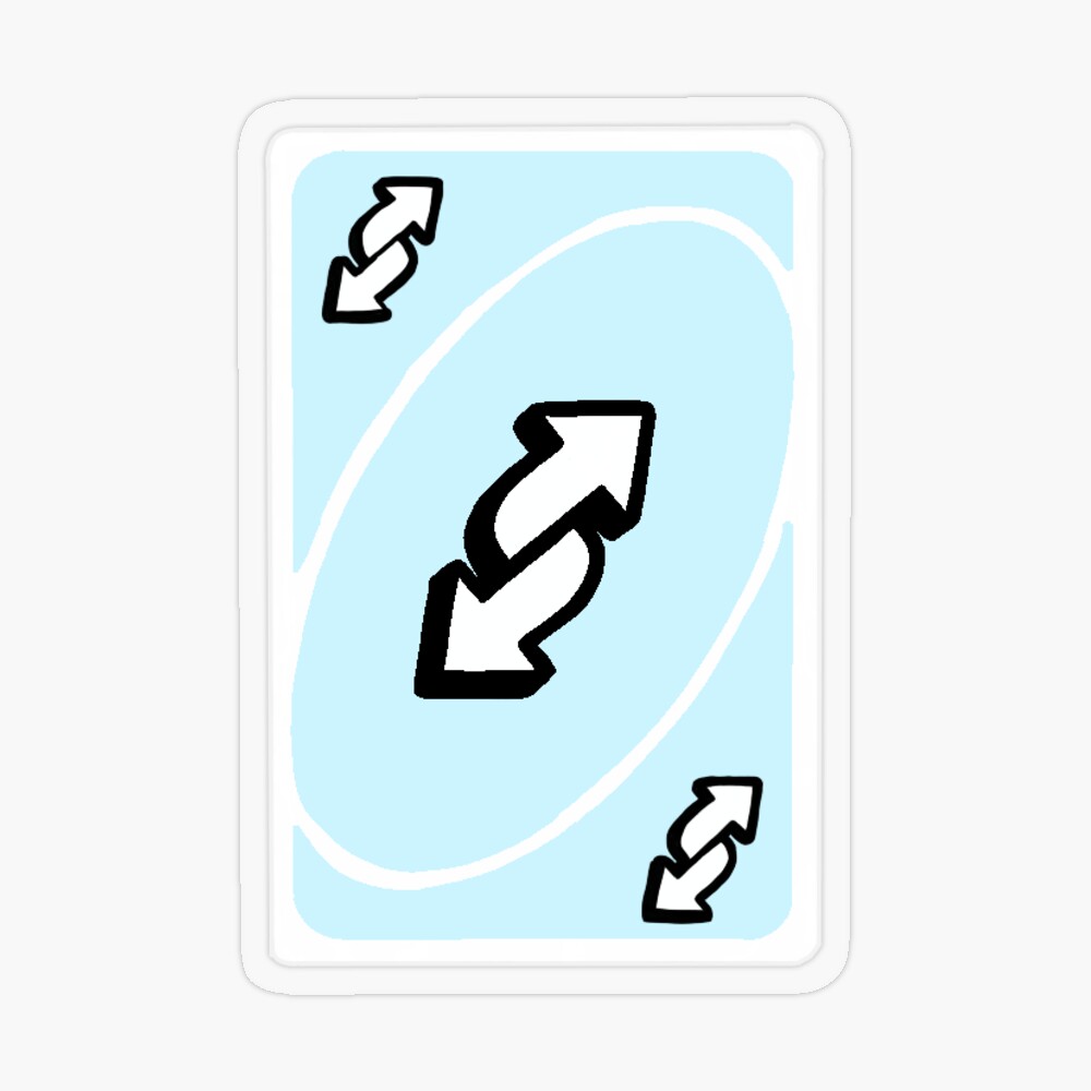 Blue Reverse Card Uno Sticker - Blue Reverse Card Uno Mattel163Games -  Discover & Share GIFs