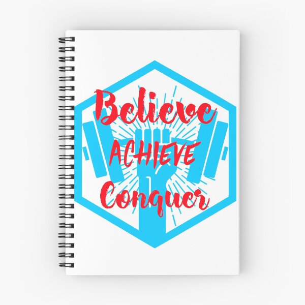 Aperçu de l'œuvre Believe Achieve Conquer créée et vendue par TeckDesigns.