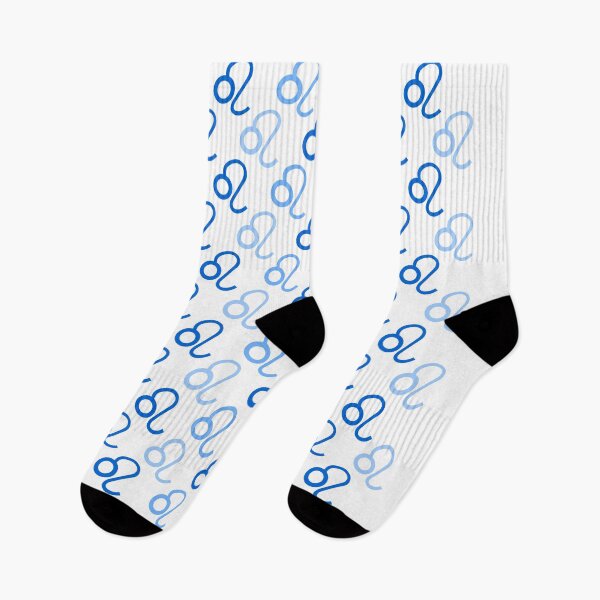 Item preview, Blue Lion Sign Pattern, Zodiac Symbol White Background designed and sold by Stéphane  Thirion.