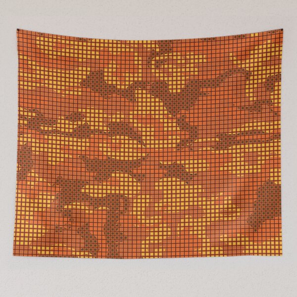 Item preview, Camo Style - Orange Camouflage Mesh designed and sold by rclwow.