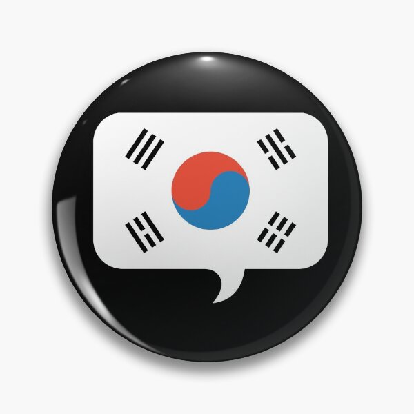 Item preview, Korean Flag Talk Bubble designed and sold by theKoreanRage.