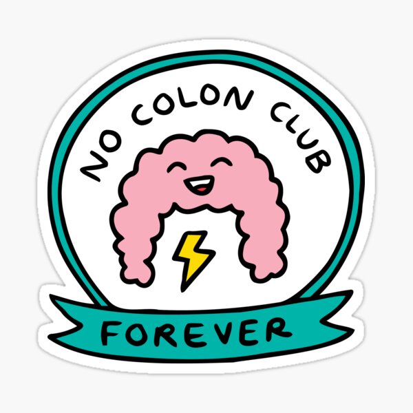 No colon club Sticker