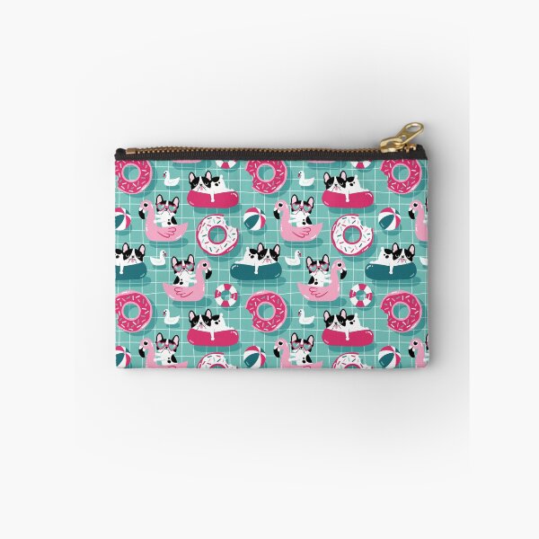Item preview, French Bulldogs Relaxing in the Pool designed and sold by Mini Tofu Shop.