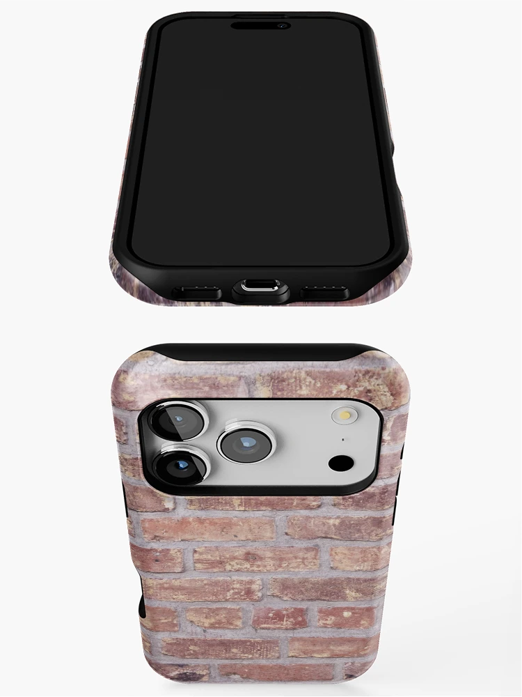 Thumbnail 3 of 4, iPhone Case, Brick Masonry Work Pattern designed and sold by Rohith Augustine.