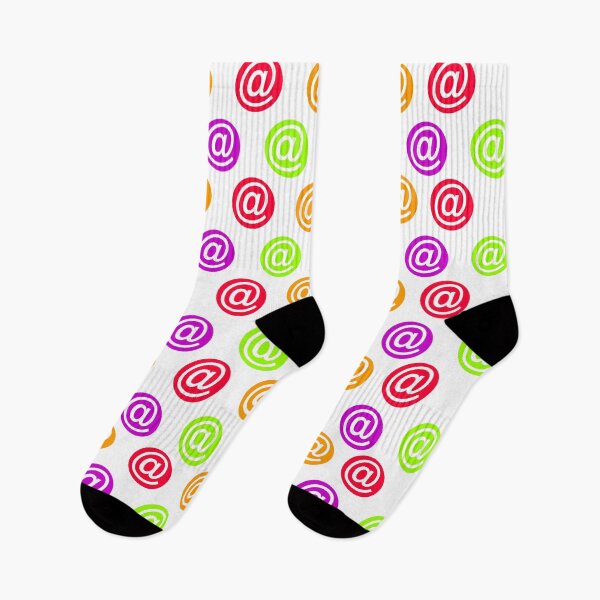 Item preview, Multicolour @ white background email motif (symbol, sign) designed and sold by Stéphane  Thirion.