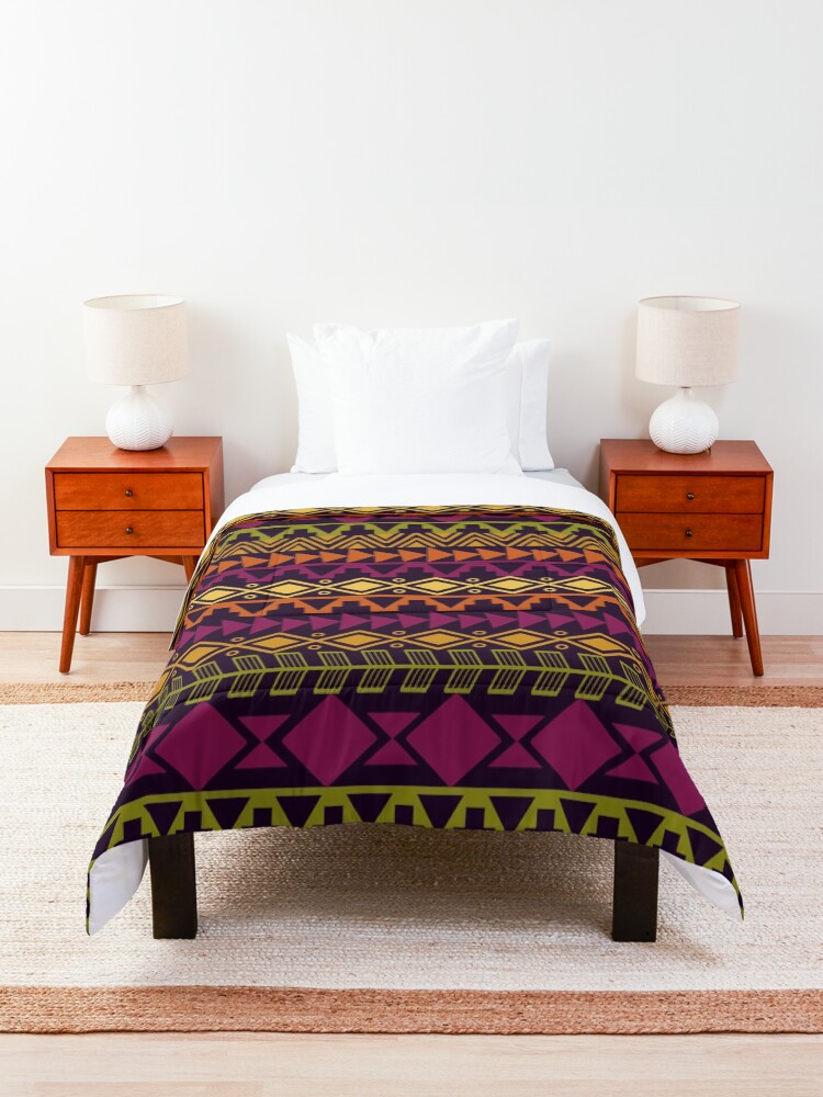 Alternate view of African Border Comforter