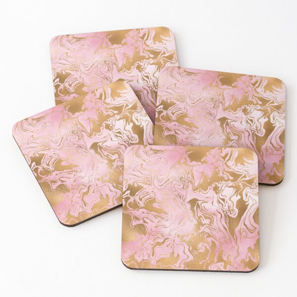 Item preview, Gold And Light Pink Swirls designed and sold by WOW TeesAndThings.