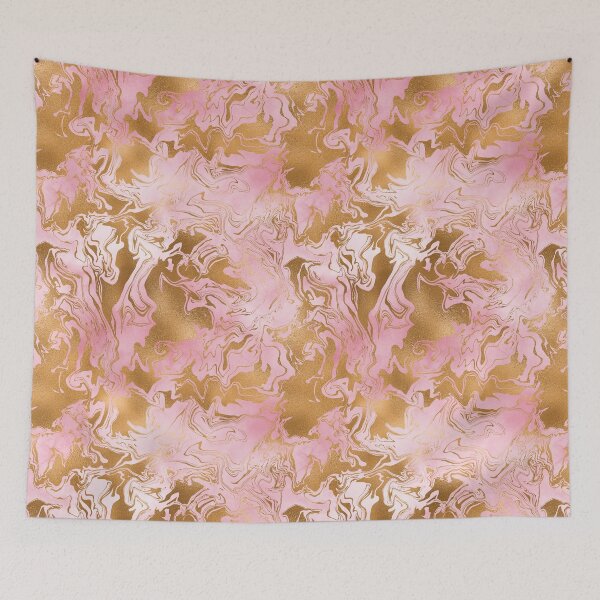 Item preview, Gold And Light Pink Swirls designed and sold by WOW TeesAndThings.