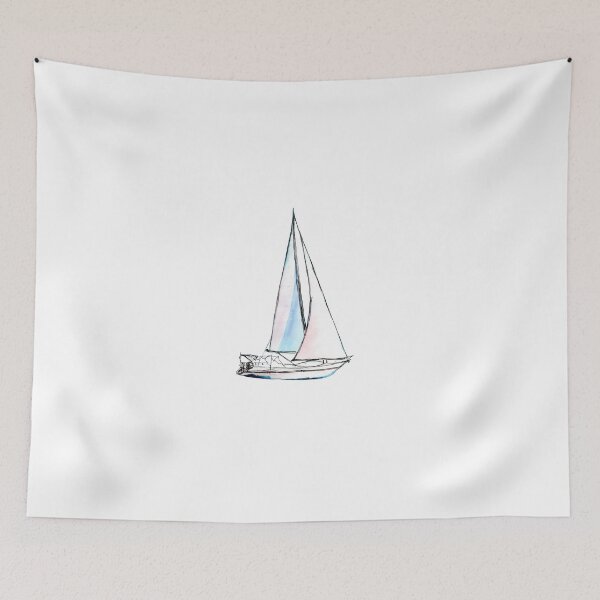 Item preview, Sailboat - ship ahoy! designed and sold by ElenaEhrenberg.