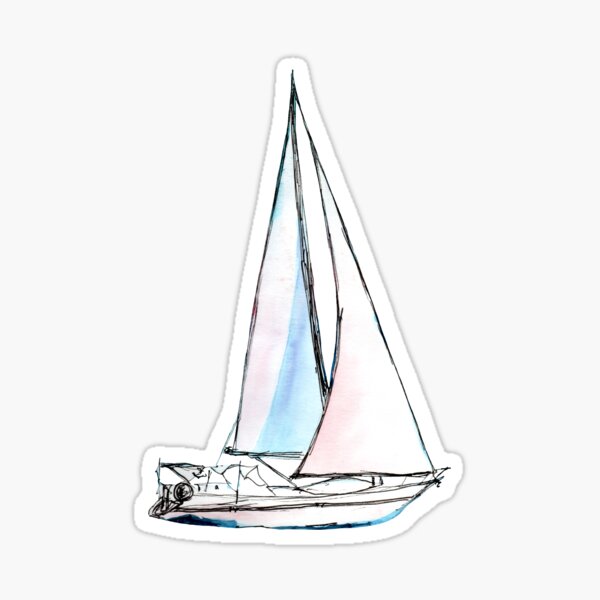 Item preview, Sailboat - ship ahoy! designed and sold by ElenaEhrenberg.