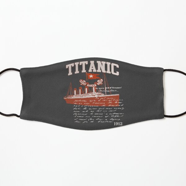 Titanic Vintage Cruise Sinking Ship Atlantic Ocean Voyage Kids Mask
