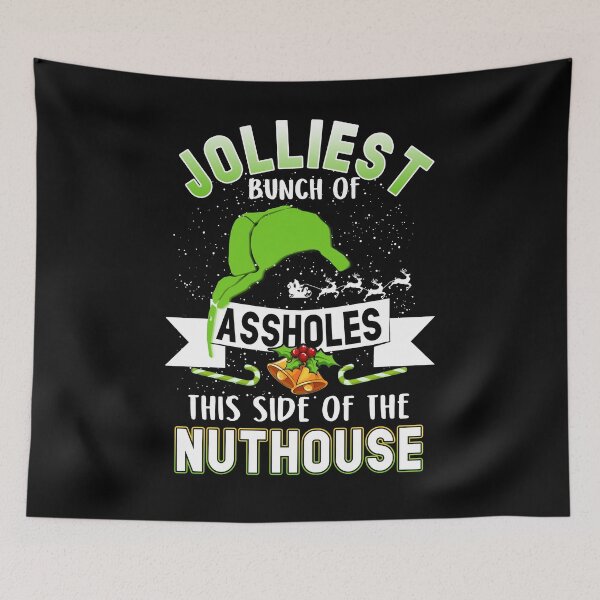 Item preview, Jolliest Bunch of A-Holes T Shirt Funny Sarcastic Christmas Novelty Tee for Guys designed and sold by Simeon	 Dorelus.