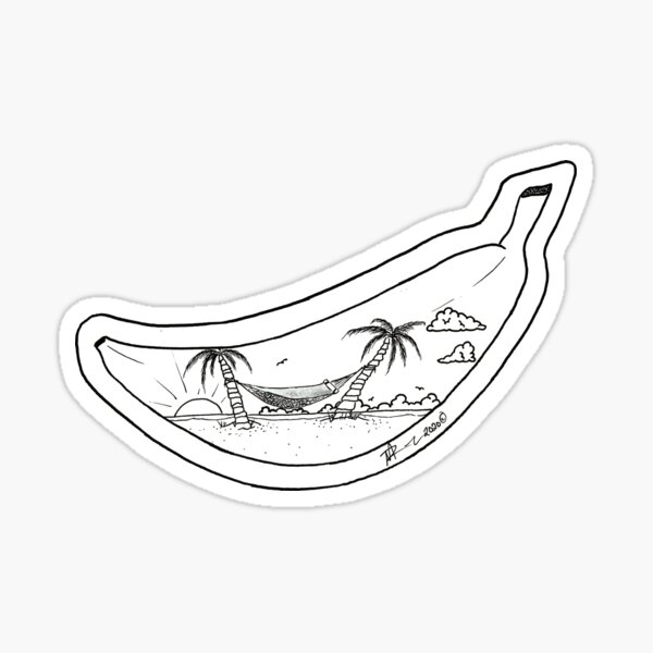Banana Hammock Sticker