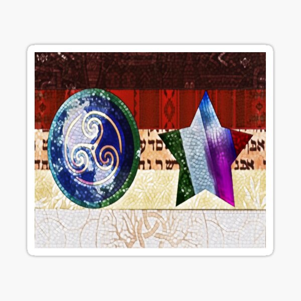 Yahweh's Creations Agape Flag Artistic Sticker