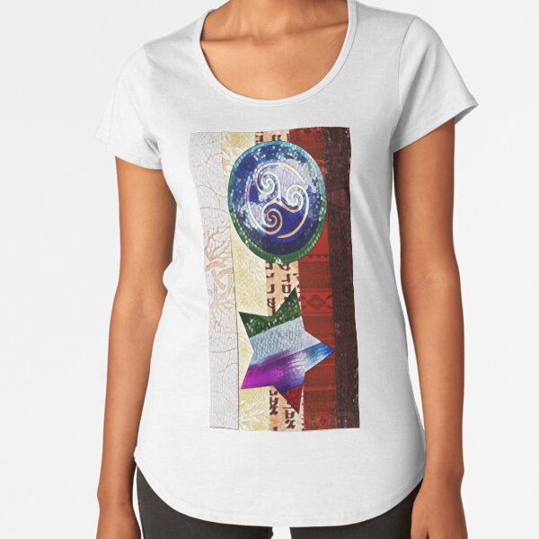 Yahweh's Creations Agape Flag Artistic Premium Scoop T-Shirt
