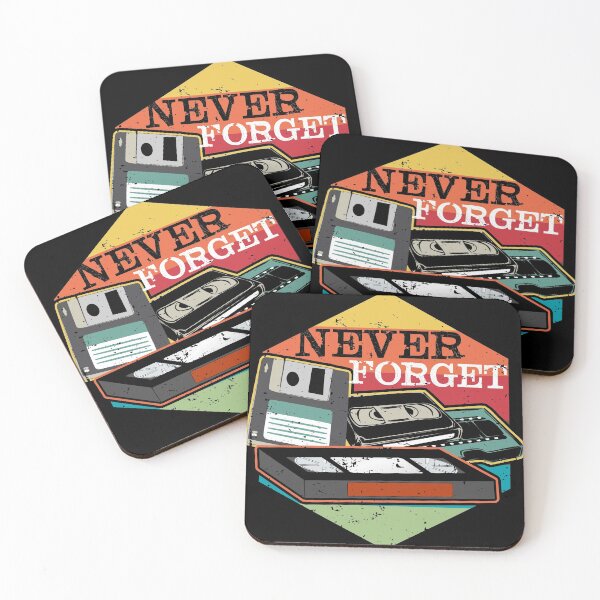 Item preview, Never forget VHS, Floppy Disc and Cassette Tapes gifts design designed and sold by Lisbob.