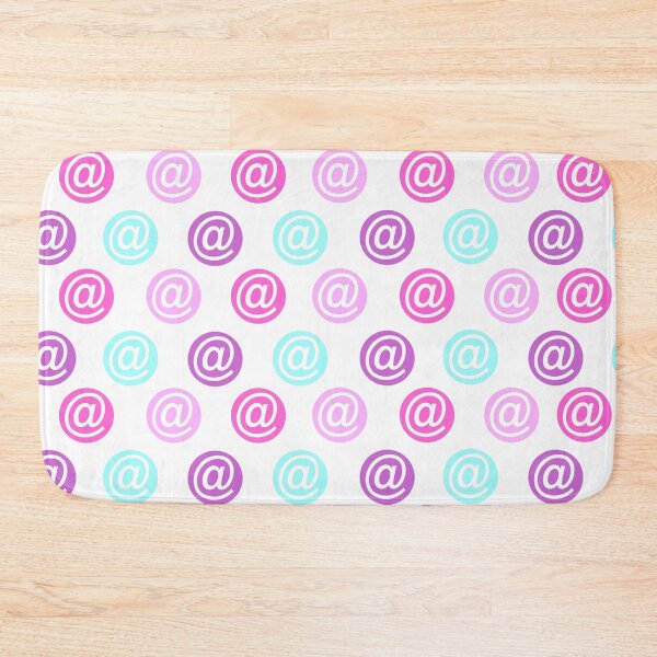 Item preview, Email pattern @ purple ert blue (symbol, sign) white background designed and sold by Stéphane  Thirion.