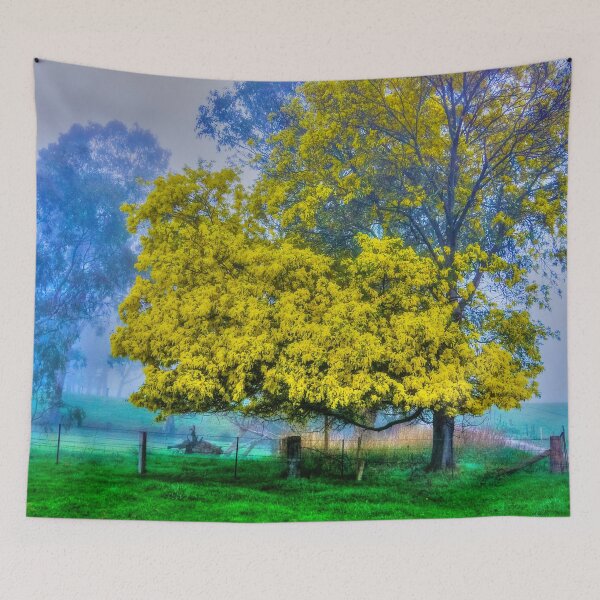 Item preview, Golden Acacia Wattle Tree in Full Bloom designed and sold by Steven Jodoin.