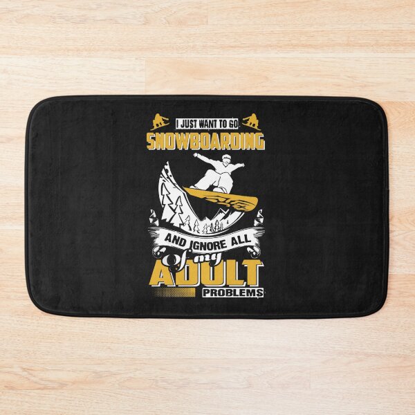 Item preview, I Just Want To Go Snowboarding designed and sold by GeniusDesignArt.