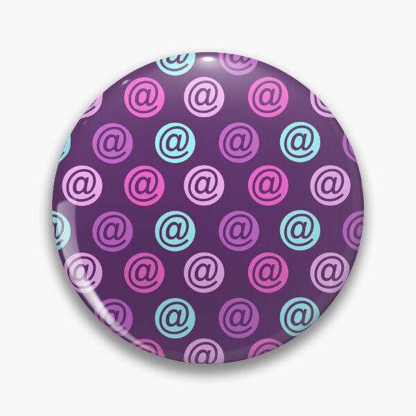 Item preview,  Email @ purple and blue pattern (symbol, sign) purple background designed and sold by Stéphane  Thirion.