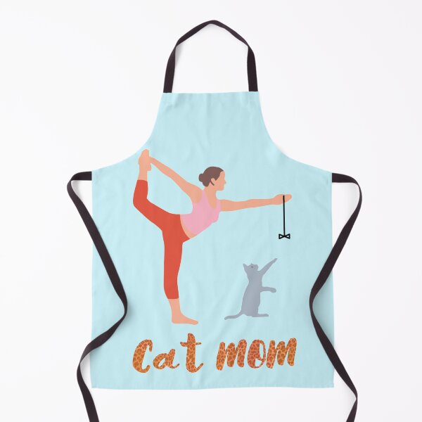 Item preview, Cat mom Yoga with cat standing bow designed and sold by Trio's Stuff.