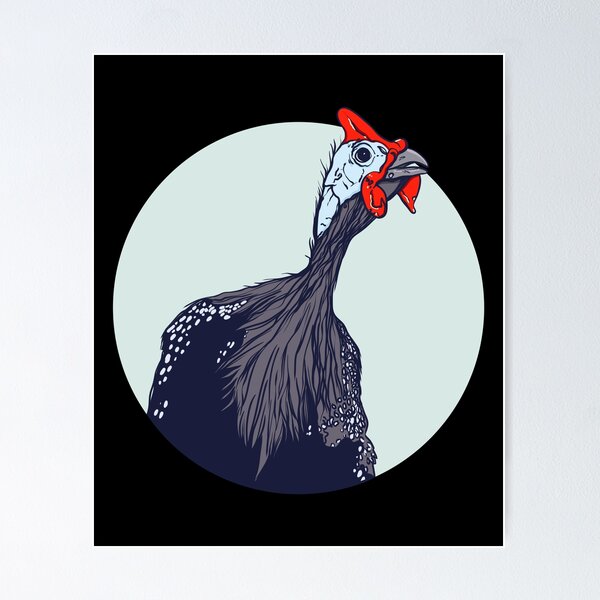 Item preview, Cute Bird gift, Guinea Fowl gift print designed and sold by Lisbob.