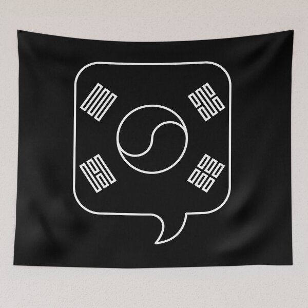 Item preview, Korean Flag Talk Bubble designed and sold by theKoreanRage.