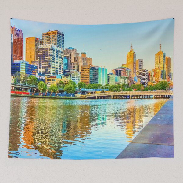 Item preview, Melbourne Skyline Yarra Reflections from Southbank designed and sold by Steven Jodoin.