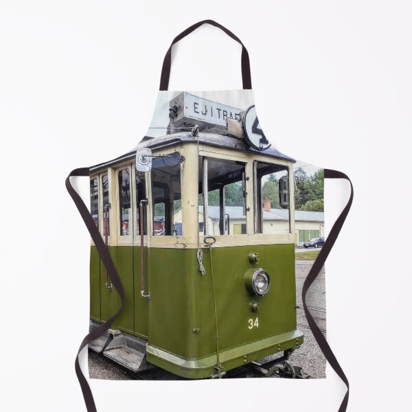 Item preview, Green Retro Tram Rails Public transportation designed and sold by Tanja Dianova.