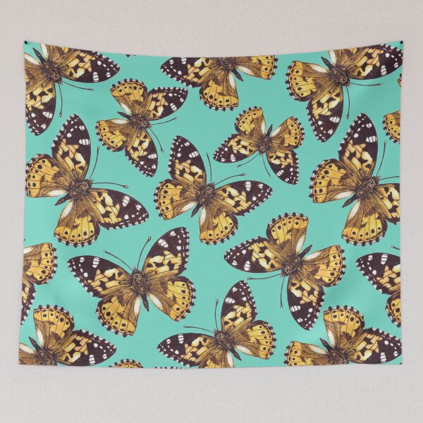 Item preview, Painted lady butterfly pattern 2 designed and sold by Katerina Mitkova Kirilova.