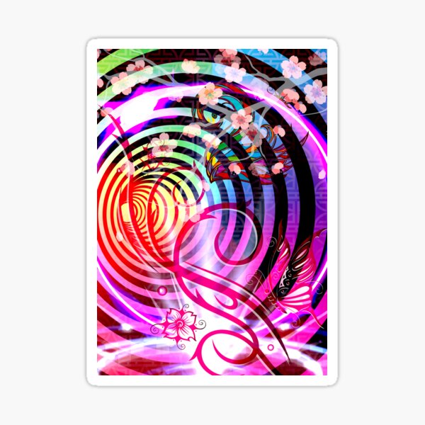 Lestia's Cherry Blossom Vortex of Divine Love and Light Sticker