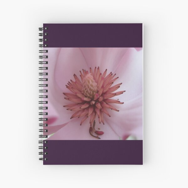 Magnolia flower heart Spiral Notebook