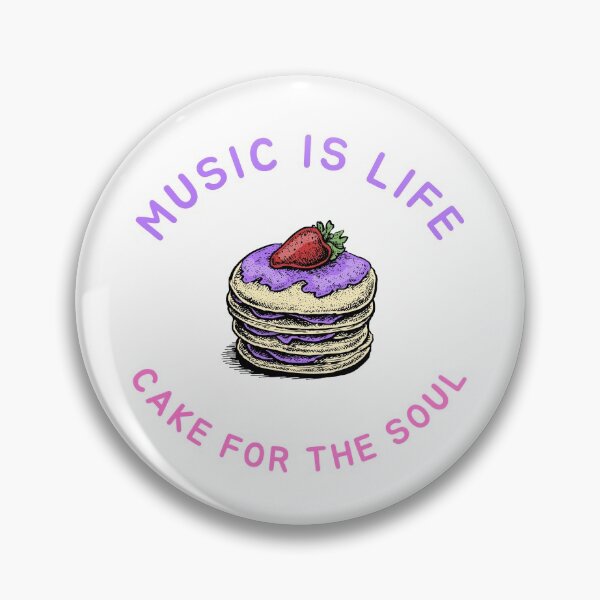 Item preview, Music is Life, Cake for the Soul designed and sold by boisebug.