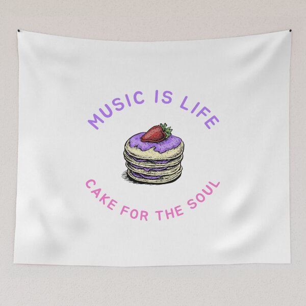 Item preview, Music is Life, Cake for the Soul designed and sold by boisebug.
