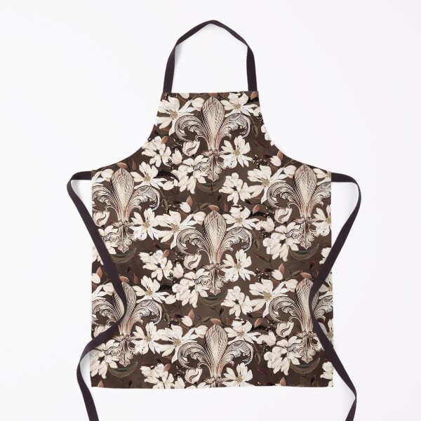 Item preview, Magnolia and Fleur-de-lis pattern designed and sold by k9printart.