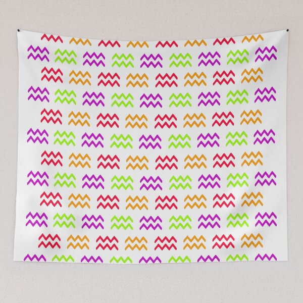 Item preview, Multicolored Aquarius astrological sign, zodiac symbol white background designed and sold by Stéphane  Thirion.