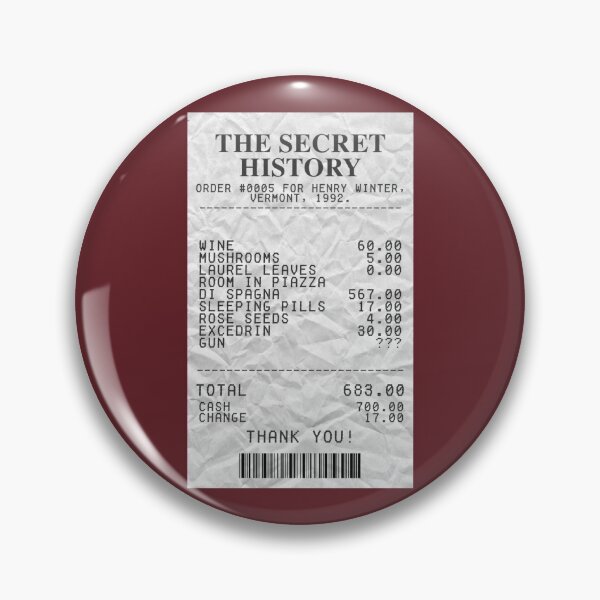 Item preview, the secret history- receipt. designed and sold by Dark Academia Stuff.