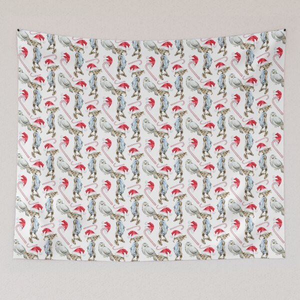 Item preview, Magical christmas pattern with christmas elf designed and sold by SimpleWishesArt.