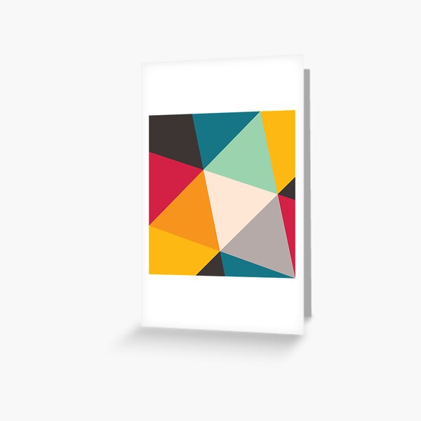 Aperçu de l'œuvre Triangles géométriques colorés (2012) créée et vendue par Geometric Patterns.