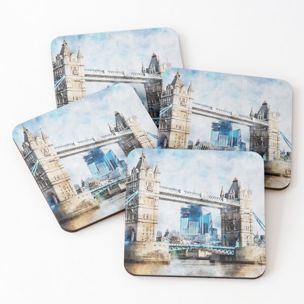 Item preview, Tower Bridge watercolour painting designed and sold by Paintings By Simon .