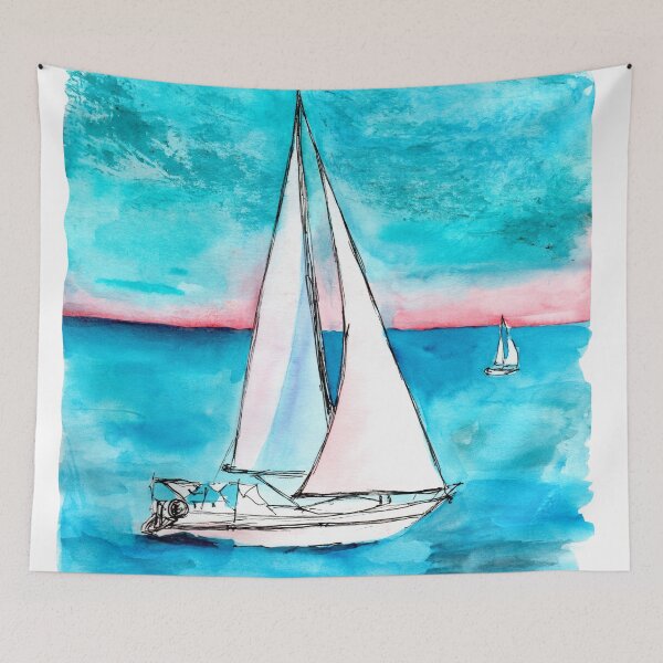 Item preview, Sailboat on the move designed and sold by ElenaEhrenberg.