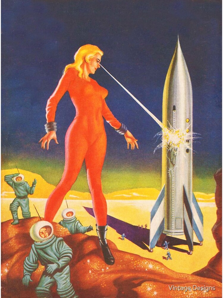 Disover Laser giantess  Vintage illustration Canvas